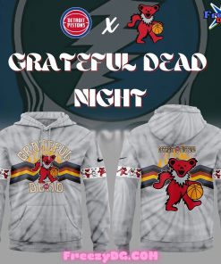 Detroit Pistons Grateful Dead Night 2024 Hoodie