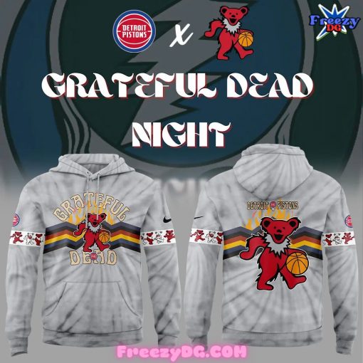 Detroit Pistons Grateful Dead Night 2024 Hoodie