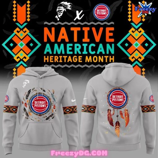 Detroit Pistons Native American Heritage Month 2024 Hoodie