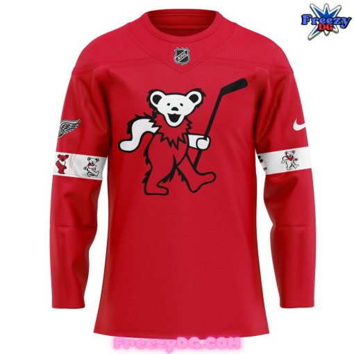 Detroit Red Wings Grateful Dead Night Red Hockey Jersey