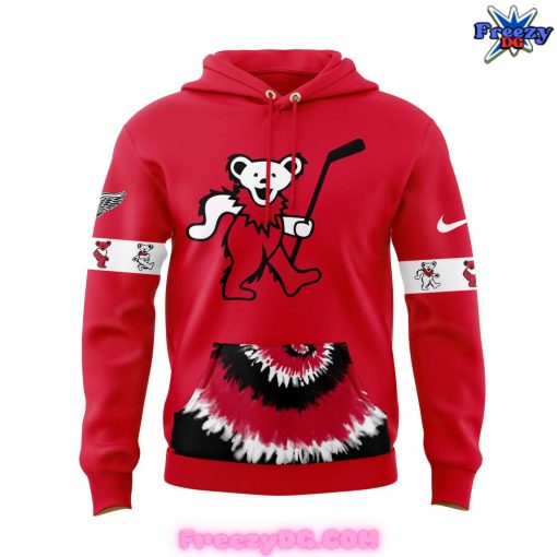 Detroit Red Wings Grateful Dead Night Red Hoodie