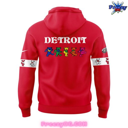 Detroit Red Wings Grateful Dead Night Red Hoodie