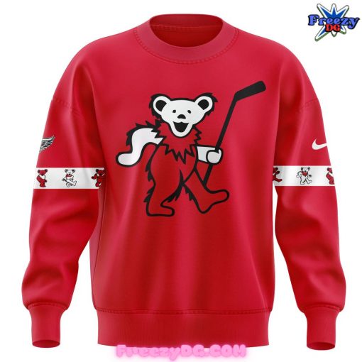 Detroit Red Wings Grateful Dead Night Red Sweatshirt