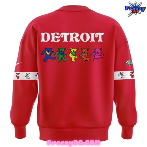 Detroit Red Wings Grateful Dead Night Red Sweatshirt