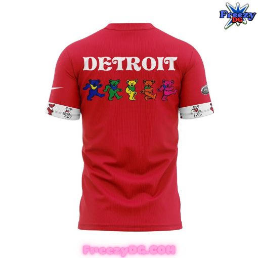 Detroit Red Wings Grateful Dead Night Red T-Shirt