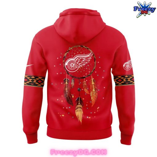 Detroit Red Wings Native American Heritage Month Red Hoodie