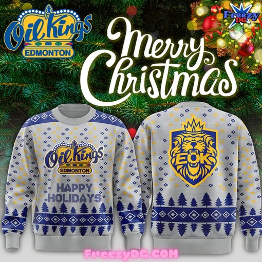 Edmonton Oil Kings Merry Christmas Sweatshirt