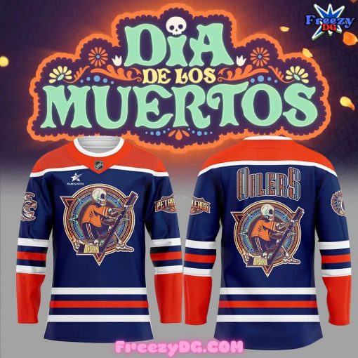 Edmonton Oilers Dia de los Muertos Hockey Jersey