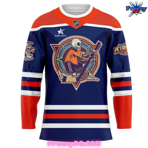 Edmonton Oilers Dia de los Muertos Hockey Jersey