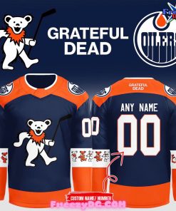 Edmonton Oilers Grateful Dead Night Hockey Jersey