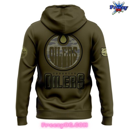 Edmonton Oilers Hello Kitty Special 2024 Camo Hoodie