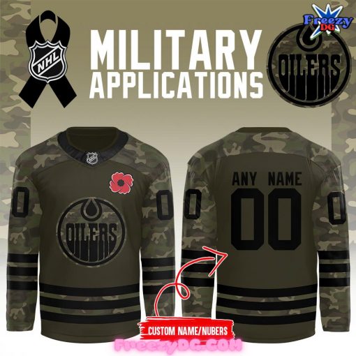 Edmonton Oilers Military Appreciation Night Special Hockey Jersey