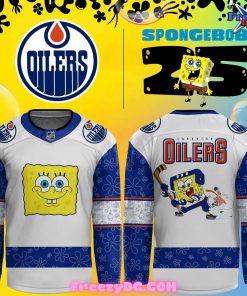 Edmonton Oilers Spongebob 25th Anniversary Hockey Jersey