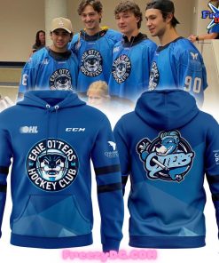 Erie Otters Hockey Club Highmark Caring 2024 Blue Hoodie