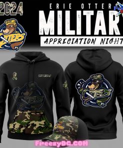 Erie Otters Military Appreciation 2024 Special Hoodie