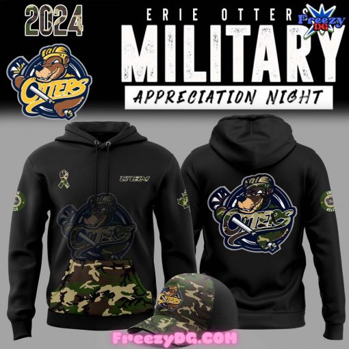 Erie Otters Military Appreciation 2024 Special Hoodie