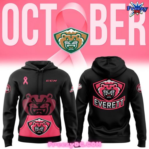 Everett Silvertips Breast Cancer Awareness Hoodie