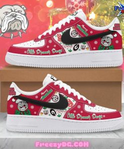 Georgia Bulldogs Merry Christmas Nike Air Force 1