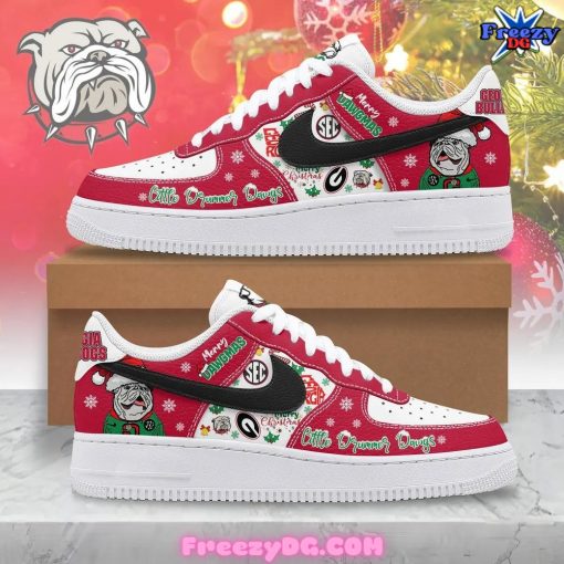 Georgia Bulldogs Merry Christmas Nike Air Force 1