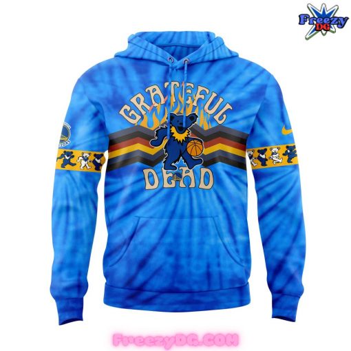 Golden State Warriors Grateful Dead Night 2024 Blue Hoodie