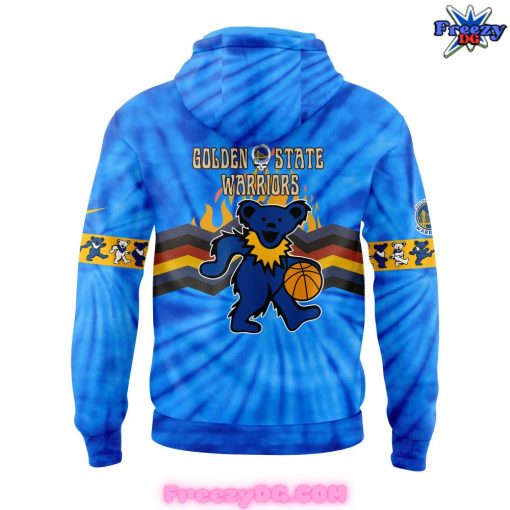 Golden State Warriors Grateful Dead Night 2024 Blue Hoodie