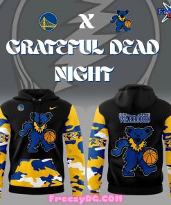 Golden State Warriors Grateful Dead Night 2024 Camo Hoodie