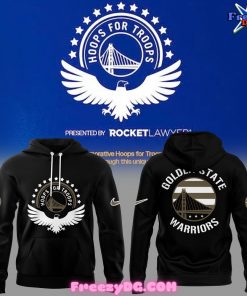 Golden State Warriors Hoops for Troops Black Hoodie