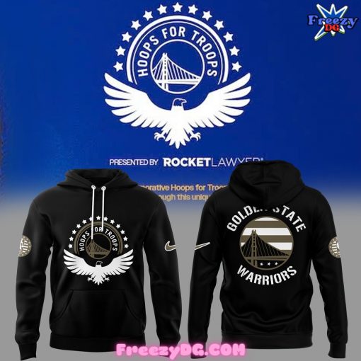 Golden State Warriors Hoops for Troops Black Hoodie