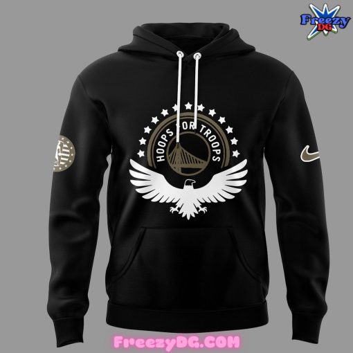 Golden State Warriors Hoops for Troops Black Hoodie