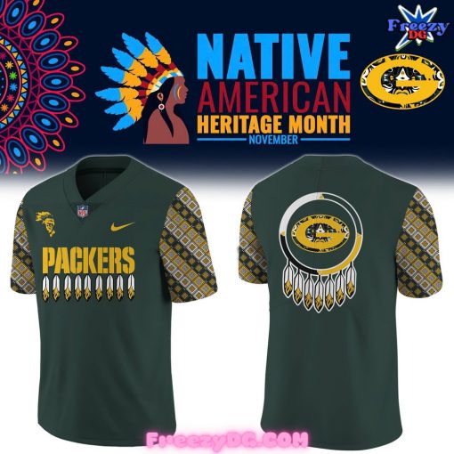 Green Bay Packers Native American Heritage Month Special Football Jersey