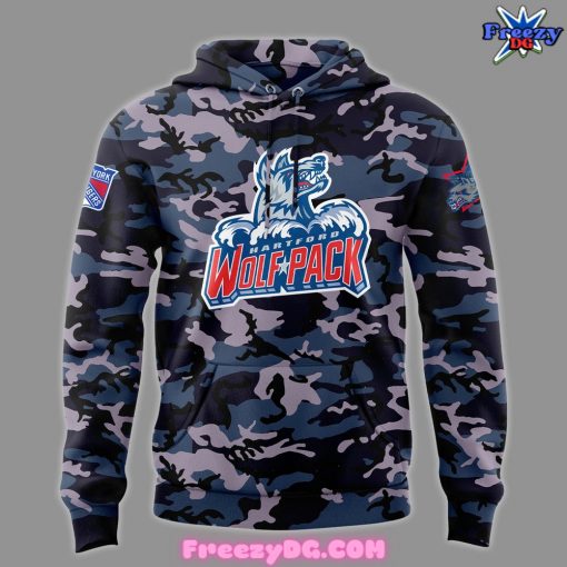 Hartford Wolf Pack 50th Anniversary Special Camo Hoodie