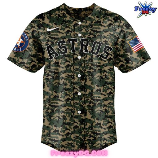 Houston Astros 2024 Veterans Day Camo Baseball Jersey