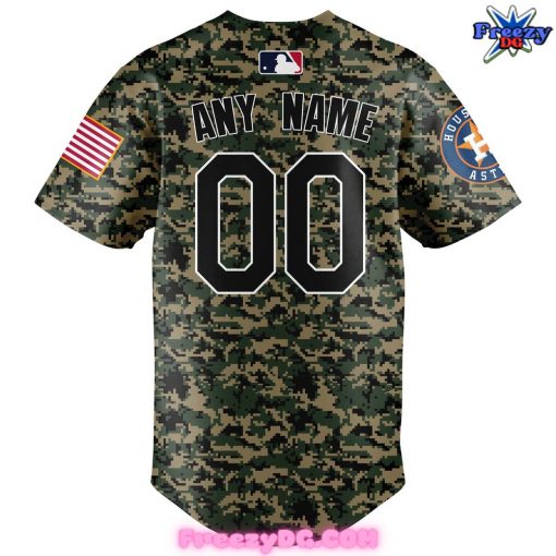 Houston Astros 2024 Veterans Day Camo Baseball Jersey