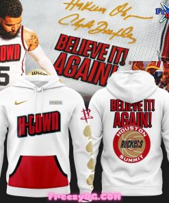 Houston Rockets H-Town Believe It Again Special White Hoodie