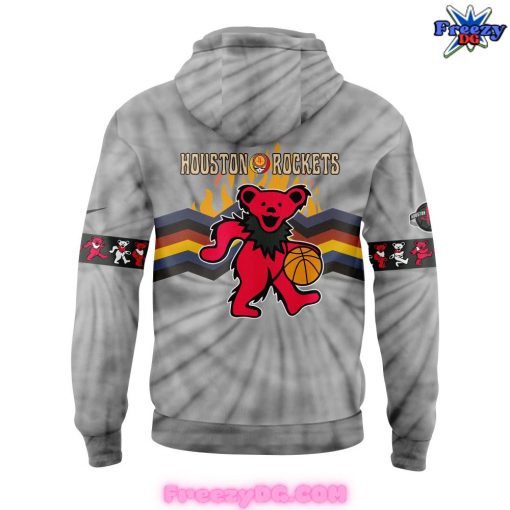 Houston Rockets Grateful Dead Night 2024 Grey Hoodie