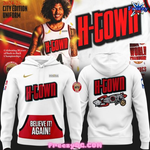 Houston Rockets H-Town Special White Hoodie