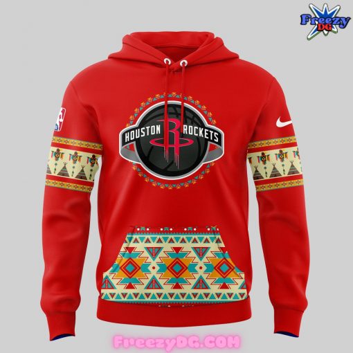 Houston Rockets Native American Heritage Night Red Hoodie