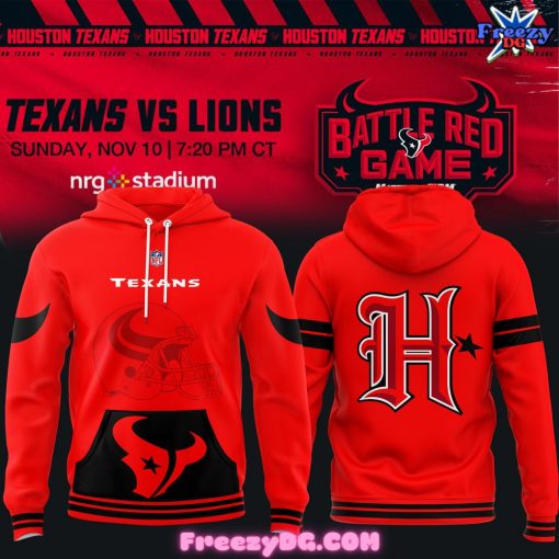 Houston Texans Battle Red Game 2024 Hoodie