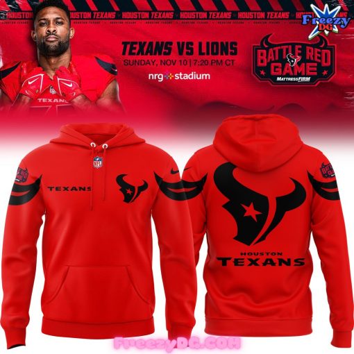 Houston Texans Battle Red Game 2024 Hoodie