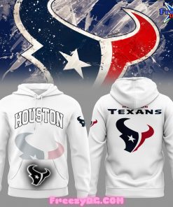 Houston Texans Football Mascot Special White Hoodie