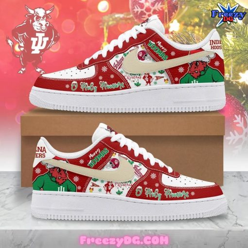 Indiana Hoosiers O Holy Hoosiers Christmas Edition Nike Air Force 1