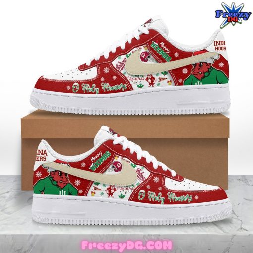 Indiana Hoosiers O Holy Hoosiers Christmas Edition Nike Air Force 1