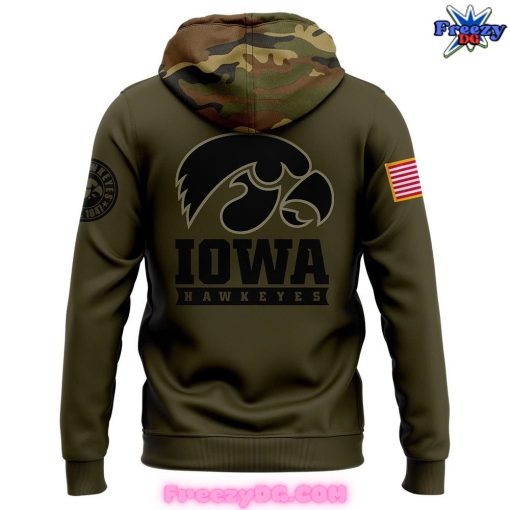 Iowa Hawkeyes Salute to Service 2024 Camo Hoodie