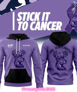 Iowa Heartlanders Stick it to Cancer Hoodie