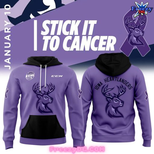 Iowa Heartlanders Stick it to Cancer Hoodie