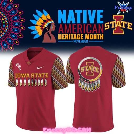 Iowa State Cyclones Native American Heritage Month Football Jersey