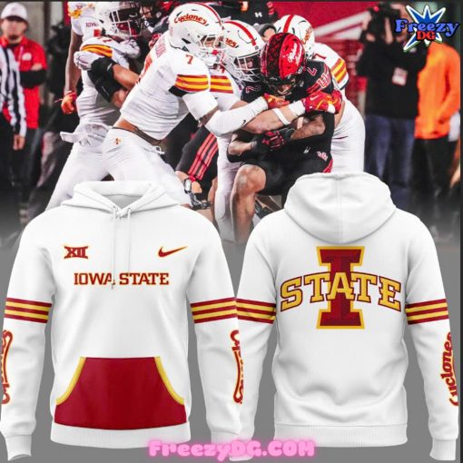 Iowa State Football Special White Hoodie