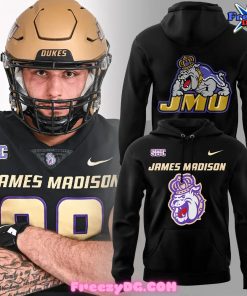 James Madison Dukes Football Nike Black Hoodie