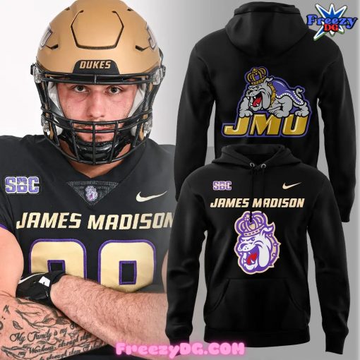 James Madison Dukes Football Nike Black Hoodie