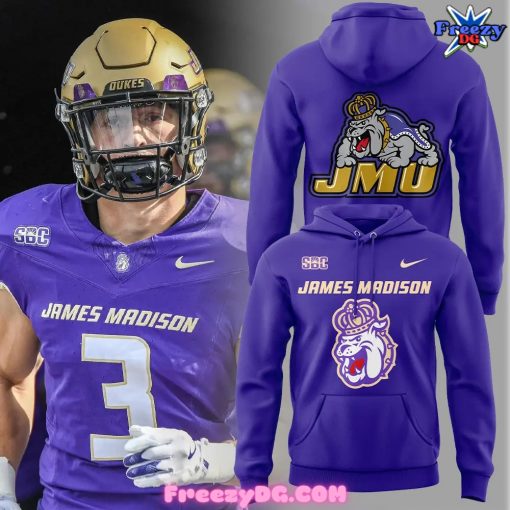 James Madison Dukes Football Nike Purple Hoodie